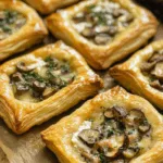 Mushroom, Shallot and Herbed Goat Cheese Tarts