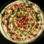 Creamy Hummus with Pine Nuts, Parsley, and Pomegranate 3 Creamy Hummus with Pine Nuts, Parsley, and Pomegranate