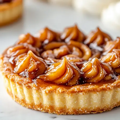Caramelized Apple Almond Tart with Vanilla Bean Cream