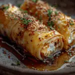 Crispy Filo Rolls with Ricotta, Dates & Honey 3 Crispy Filo Rolls with Ricotta, Dates & Honey