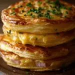 Chicken & Cheese Puff Pastry Stacks 3 Chicken & Cheese Puff Pastry Stacks