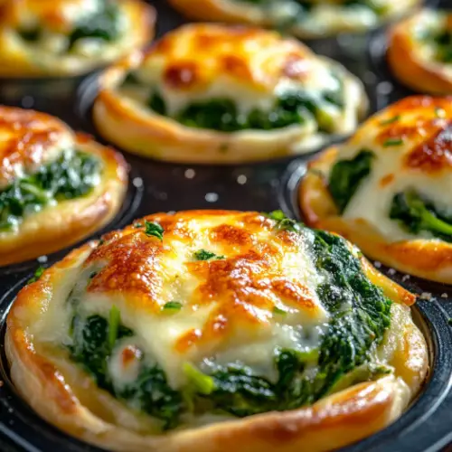 Mini Spinach and Cheese Quiches