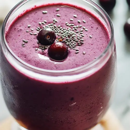 Chocolate Cherry Protein Smoothie
