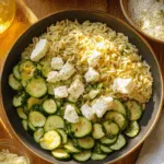 Orzo Semi-Complète aux Légumes Rôtis, Pois Chiches et Crème de Feta