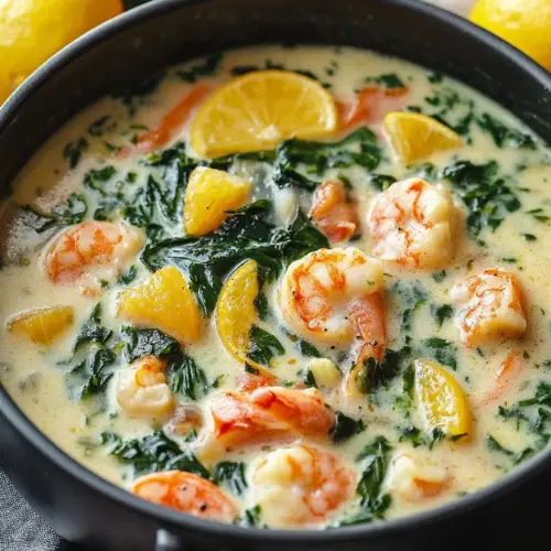 Curry de Crevettes au Potiron, Épinards et Lait de Coco