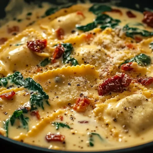 Creamy Tuscan Ravioli