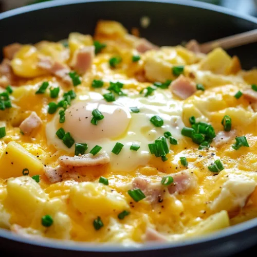 Cheesy Potato Egg Scramble: A Quick & Delicious Breakfast