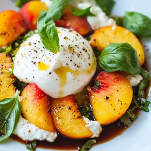 Peach and Burrata Caprese Salad: A Sweet Twist on a Classic Summer Dish