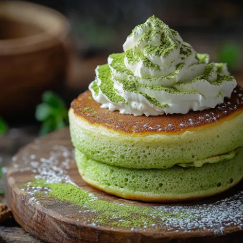 Matcha Japanese Soufflé Pancake