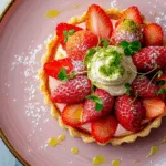Strawberry Vanilla Mascarpone Tart with Lime Zest
