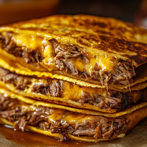Crispy Birria Tacos with Melted Cheese
