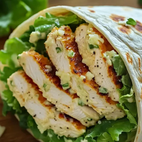 Easy Chicken Caesar Salad Wrap Recipe