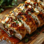 Herb-Stuffed Chicken Breast with Sun-Dried Tomatoes & Mozzarella
