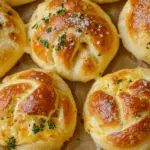 Soft Pretzel Cheese Rings 3 Soft Pretzel Cheese Rings