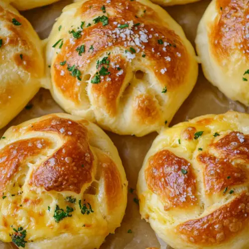 Soft Pretzel Cheese Rings