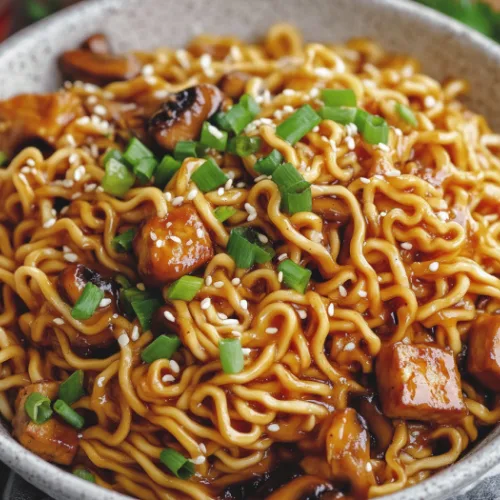 Easy Saucy Ramen Noodles (Vegan Recipe)