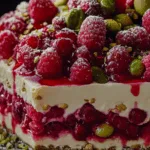 Gâteau Céleste Pistache-Framboise