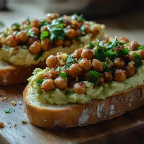 Spicy Chickpea Avocado Toast