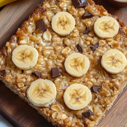 Carrés Moelleux à la Banane et Flocons d’Avoine