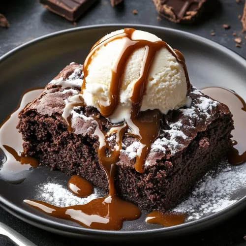 Decadent Chocolate Brownie Delight: A Sweet and Salty Symphony of Flavors