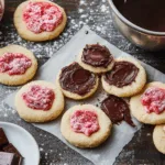 Chocolate-Stuffed Strawberry Sugar Cookies