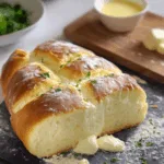 Brioche à Effeuiller au Beurre d’Ail, Persil et Mozzarella