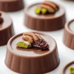 Milk Chocolate Mendiants with Pistachio, Pecan & Cranberry 3 Milk Chocolate Mendiants with Pistachio, Pecan & Cranberry