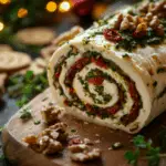 Goat Cheese Pesto Sun-Dried Tomato Roll