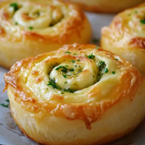 Pesto Mozzarella Swirl Rolls