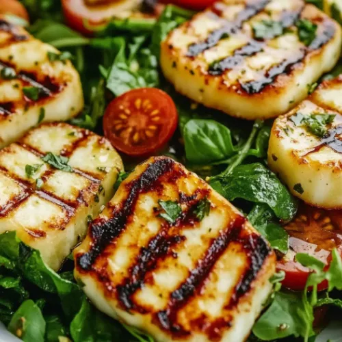 Grilled Halloumi Salad