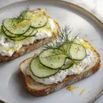 Whipped Ricotta and Cucumber Ribbon Toast 3 Whipped Ricotta and Cucumber Ribbon Toast