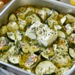 Courgettes et Feta au Four