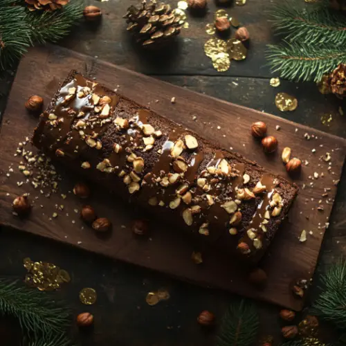 Chocolate Hazelnut Yule Log