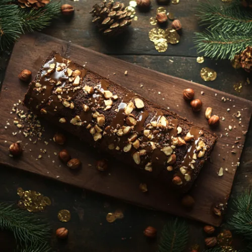 Chocolate Hazelnut Yule Log