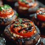 Caprese Stuffed Portobello Mushrooms