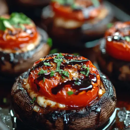 Caprese Stuffed Portobello Mushrooms