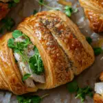 Savory Turkey & Havarti Croissant Sandwiches with Honey Drizzle 3 Savory Turkey & Havarti Croissant Sandwiches with Honey Drizzle