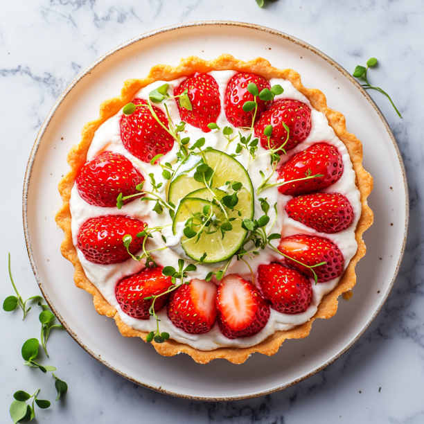 Strawberry Vanilla Mascarpone Tart