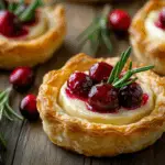 Savory Cranberry and Brie Tartlets