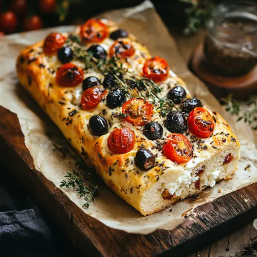 Mediterranean Olive & Feta Savory Loaf