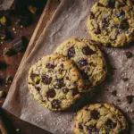 Pistachio Chocolate Chunk Cookies
