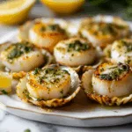 Garlic Herb Butter Scallops in Shell