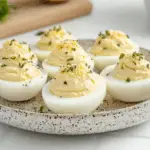 Classic Deviled Eggs with Fresh Herbs and Yolk Crumble 3 Classic Deviled Eggs with Fresh Herbs and Yolk Crumble