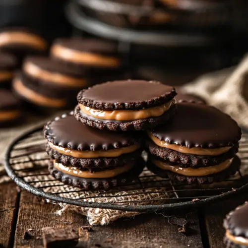 Chocolate Alfajores with Dulce de Leche