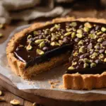 Pistachio Chocolate Chip Cookie Tart