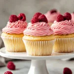 Raspberry Swirl Vanilla Cupcakes