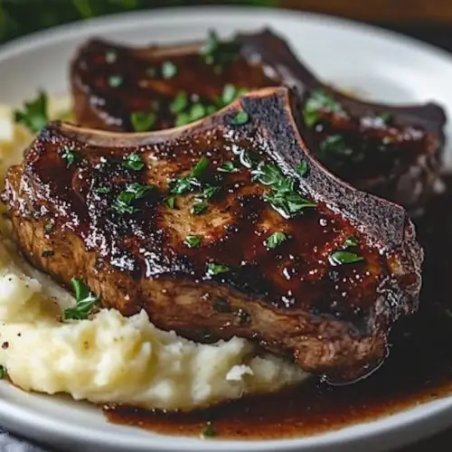 Garlic Herb Lamb Chops with Creamy Mashed Potatoes