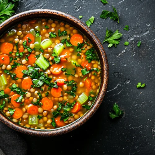 Hearty Lentil Vegetable Soup
