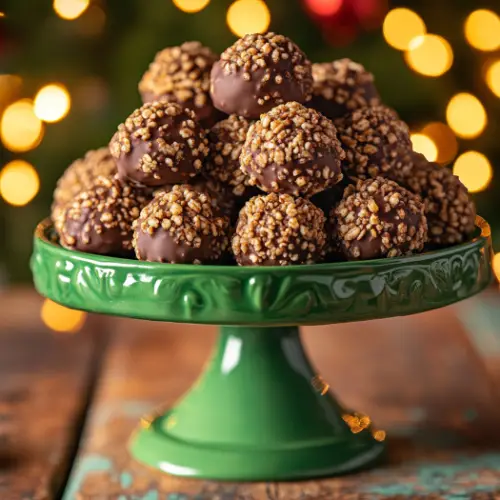 Chocolate Hazelnut Crunch Truffles