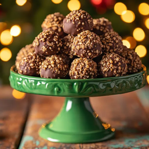 Chocolate Hazelnut Crunch Truffles